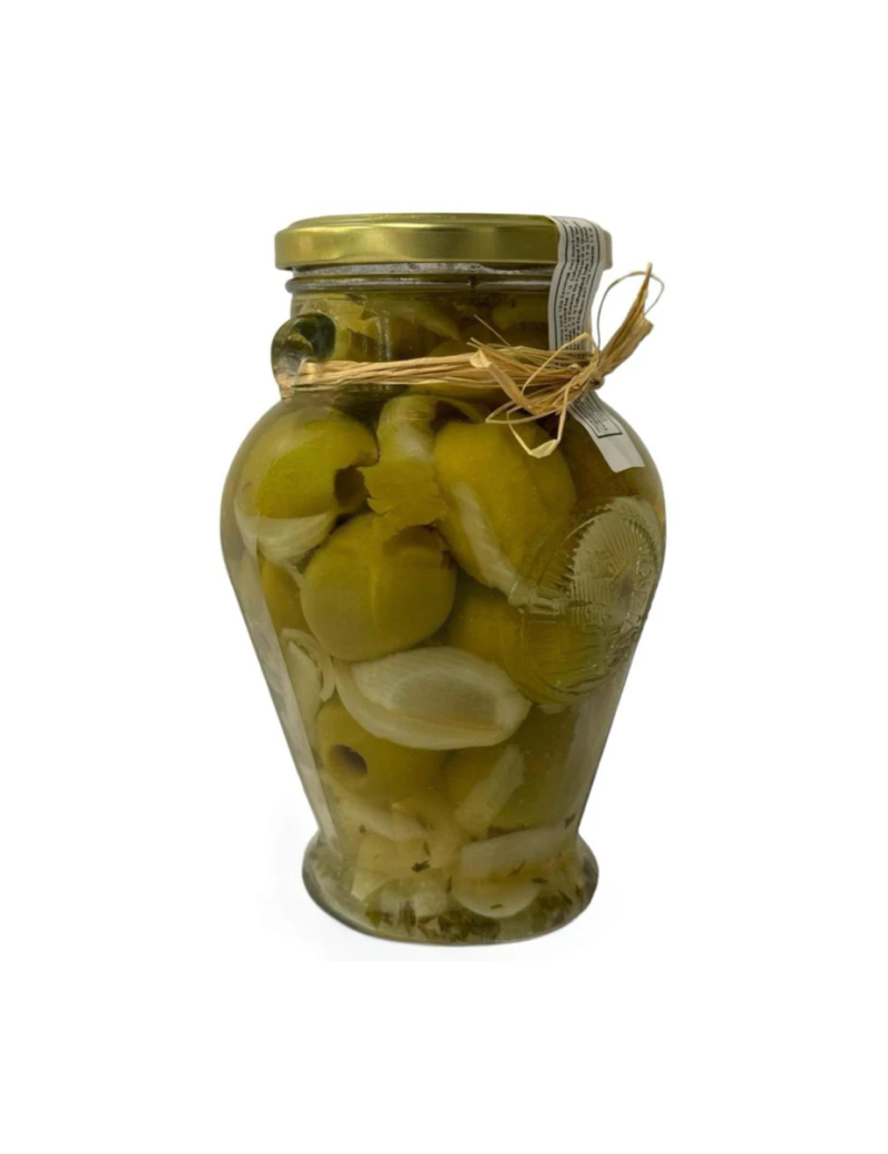 TORREMAR žaliosios alyvuogės be kauliukų su svogūnais