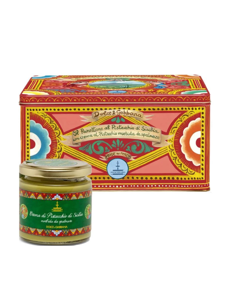 Dolce & Gabbana Panettone pyragas su pistacijomis ir pistacijų kremas