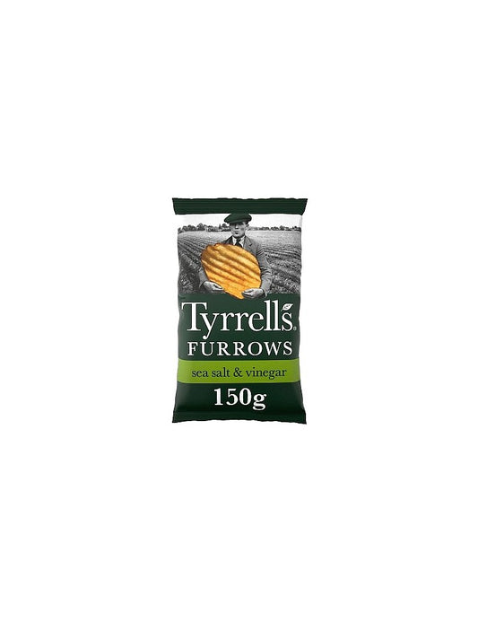 Banguoti jūros druskos Ir acto skonio bulvių traškučiai Tyrrells