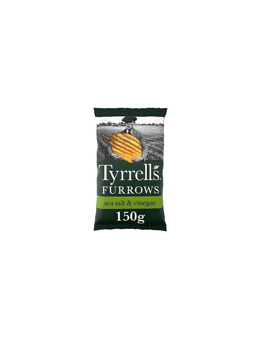 Banguoti jūros druskos Ir acto skonio bulvių traškučiai Tyrrells
