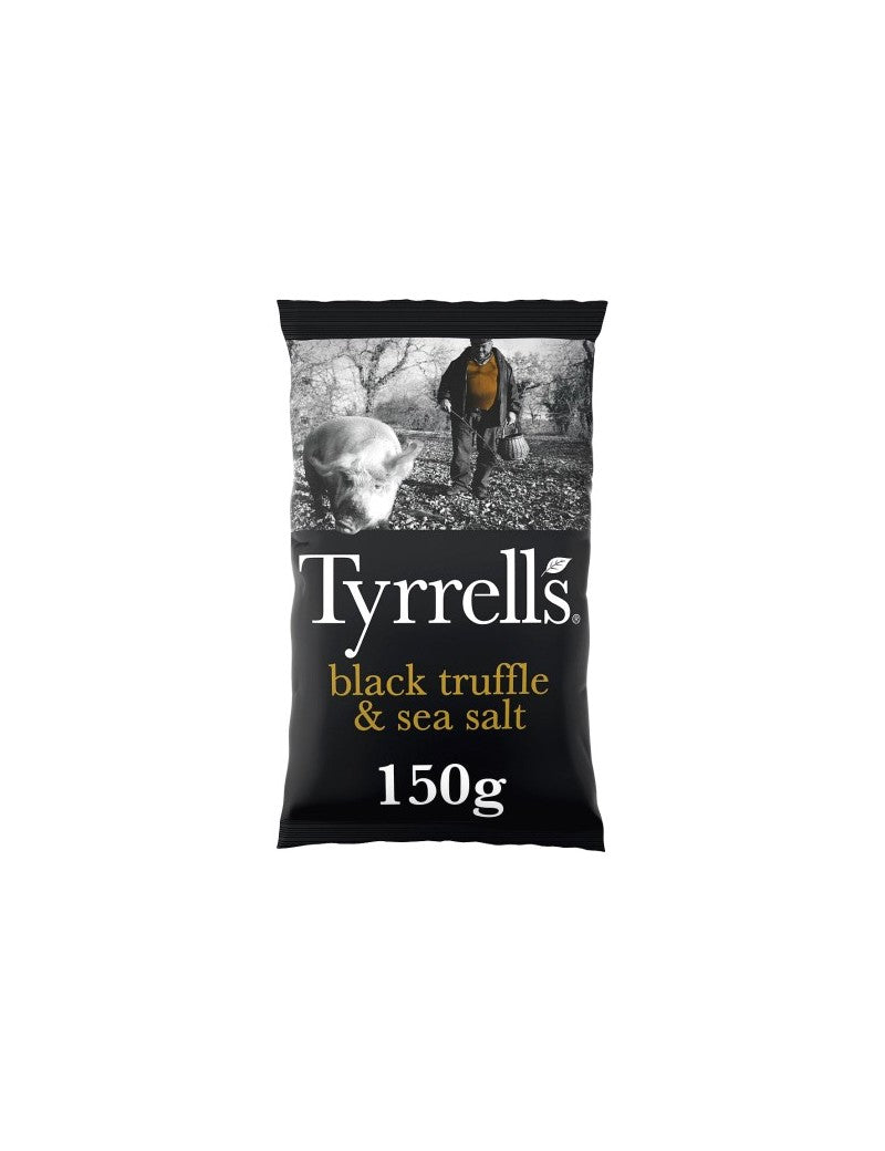 Juodųjų trumų ir jūros druskos skonio bulvių traškučiai Tyrrells